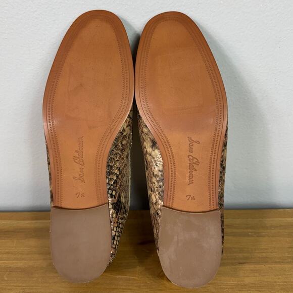 Sam Edelman Lior Snakeskin Leather Loafer Women's Size 7.5 - Picture 8 of 9